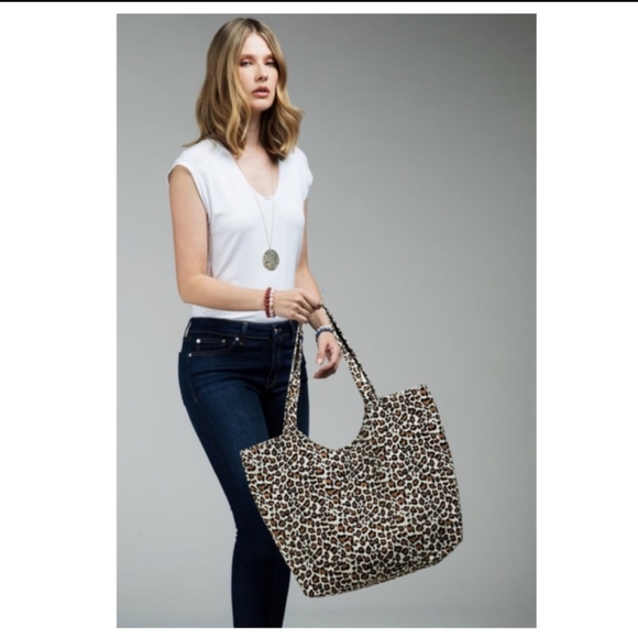 ⚡ LAST ONE⚡XL Leopard Print Shoulder Tote Bag - Picture 2 of 10